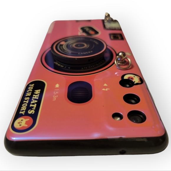 Silicone Phone Case with Strap and Pop Socket for Samsung S20FE, Pink - Picture 2 of 5